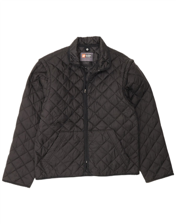 Lotto Herren Workwear Steppjacke UK 42 XL Schwarz Polyamid