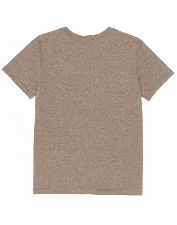 Benetton Boys Graphic T-Shirt Top 10-11 Years XL Grey Flecked Cotton