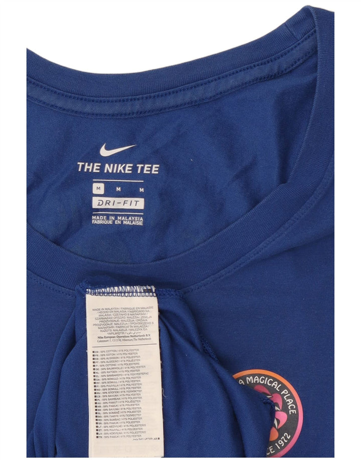 Nike Herren-T-Shirt mit Grafik, mittelblaue Baumwolle