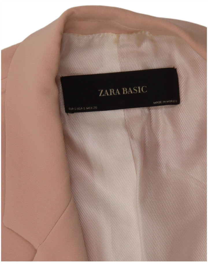 Zara Damen-Blazer mit 3/4-Ärmeln, offen, Gr. 10, Rosa