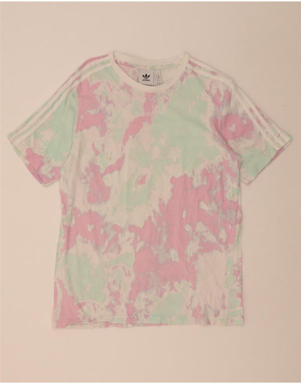 Adidas Herren T-Shirt Top Medium Mehrfarbig Tie Dye Baumwolle