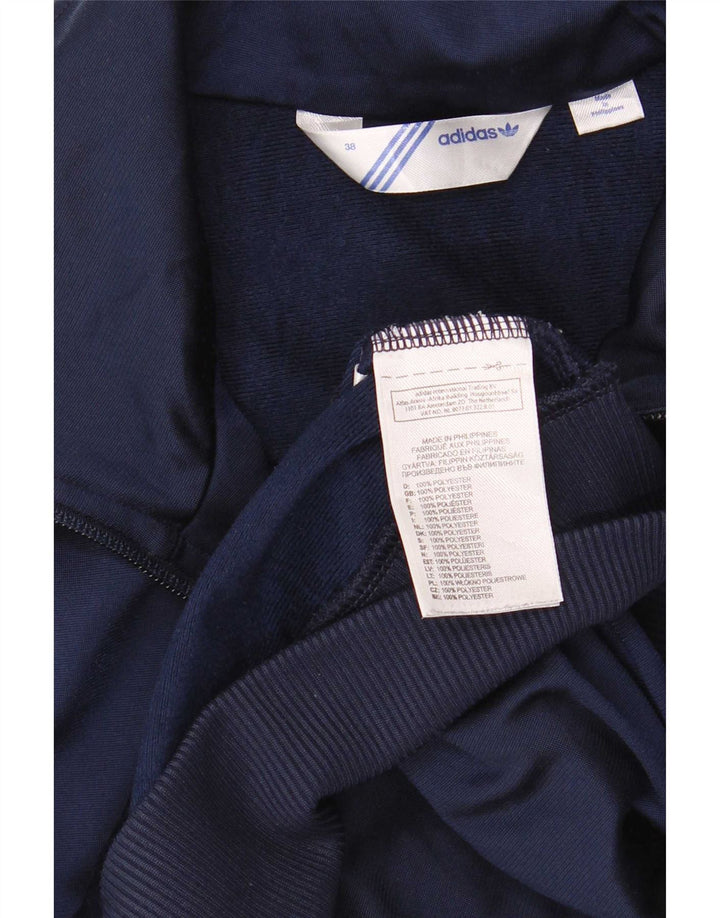 Adidas Womens Graphic Trainingsanzug Top Jacke EU 38 Medium Marineblau Polyester