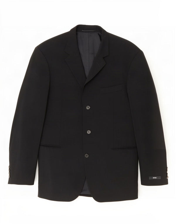 Hugo Boss Herren 3-Knopf-Blazerjacke EU 52 XL Schwarz