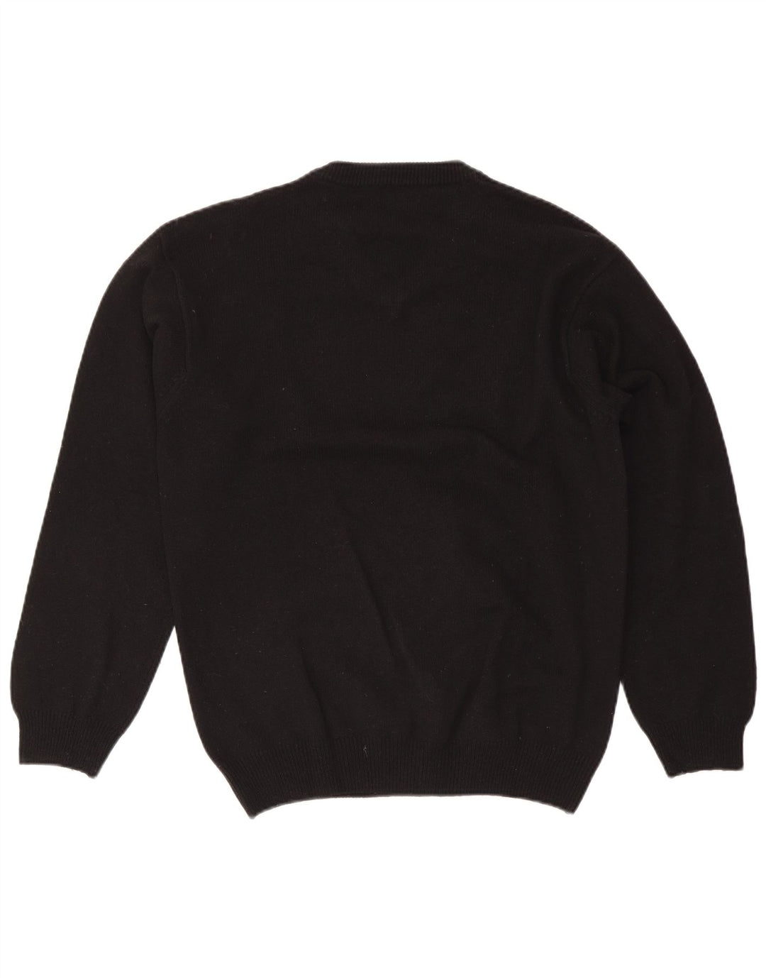 Marlboro Classics Herren-Pullover mit V-Ausschnitt, mittelschwarze Wolle