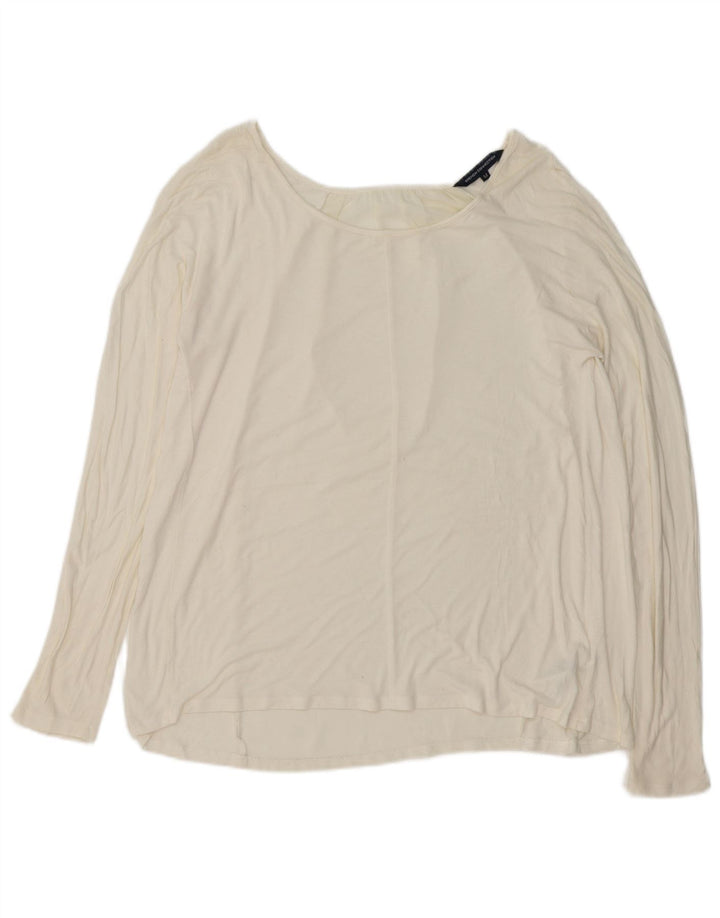 FRENCH CONNECTION Damen-Oversize-Blusenoberteil, UK-Größe 44, Mittel, gebrochenes Weiß