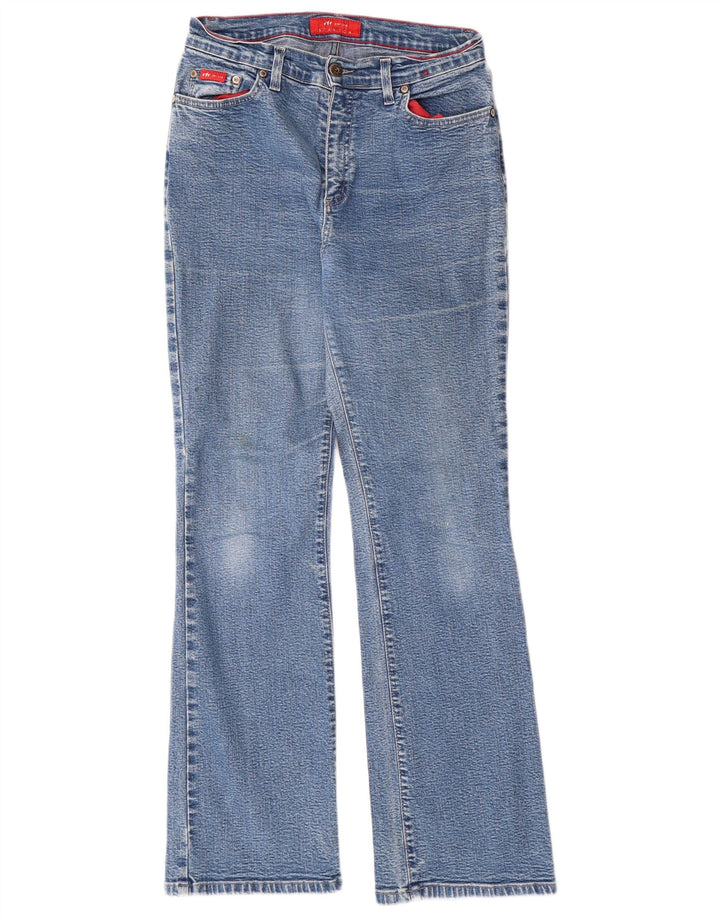 PER UNA Damen Bootcut Jeans UK 14 Medium W30 L30 Blaue Baumwolle