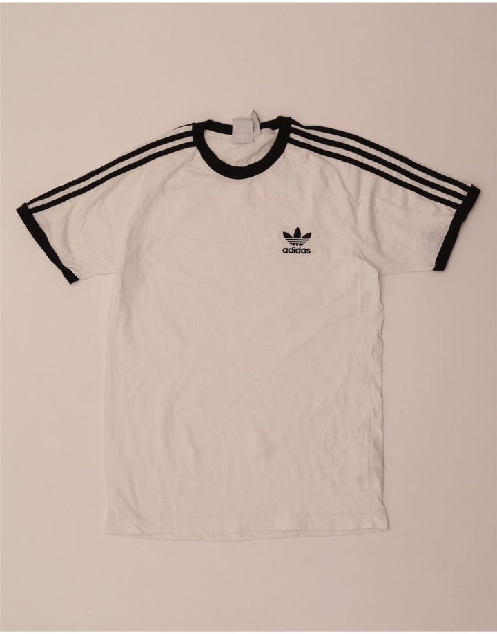 Adidas Herren T-Shirt Top Mittelweiße Baumwolle
