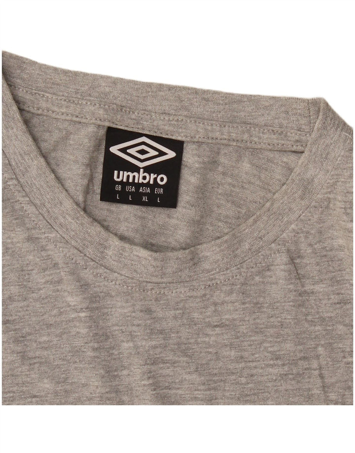 Umbro Herren T-Shirt Top Large Grau