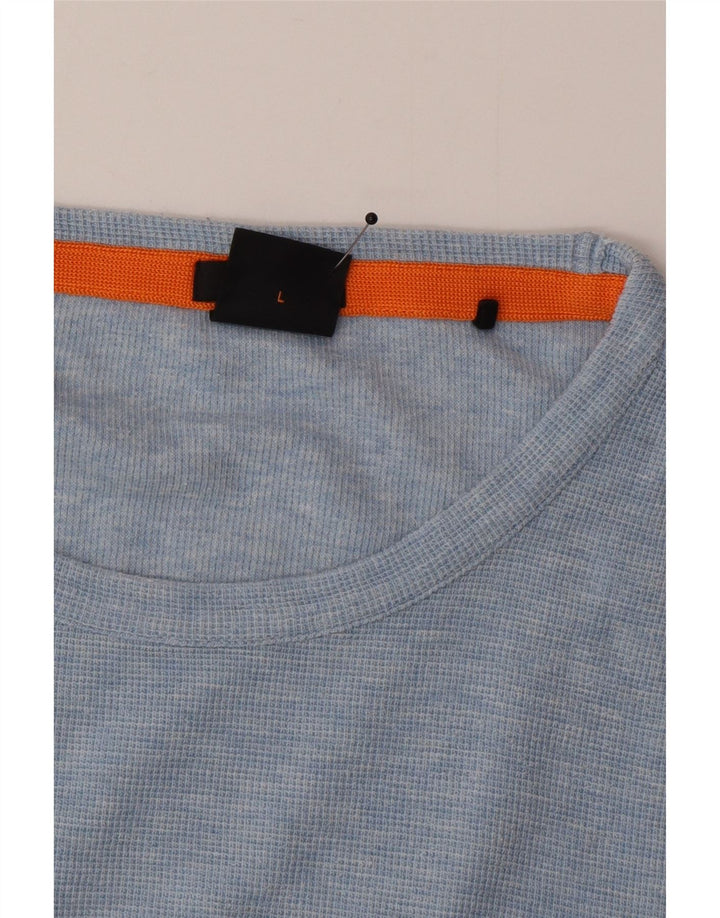 Hugo Boss Herren Slim Fit Top Langarm Large Blau