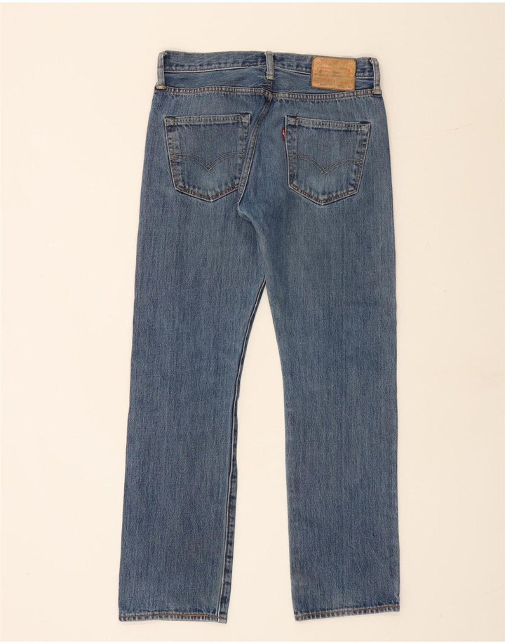 Levi's Herren 501 Straight Jeans W30 L30 Blaue Baumwolle