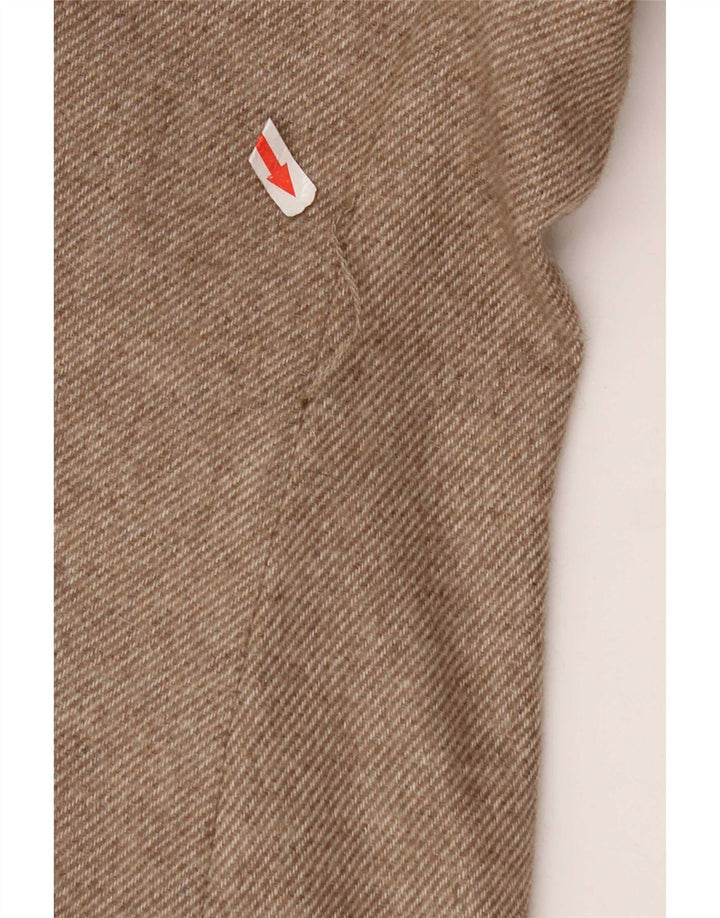 Massimo Dutti Damen 1-Knopf-Blazerjacke UK 12 Mittelbeige