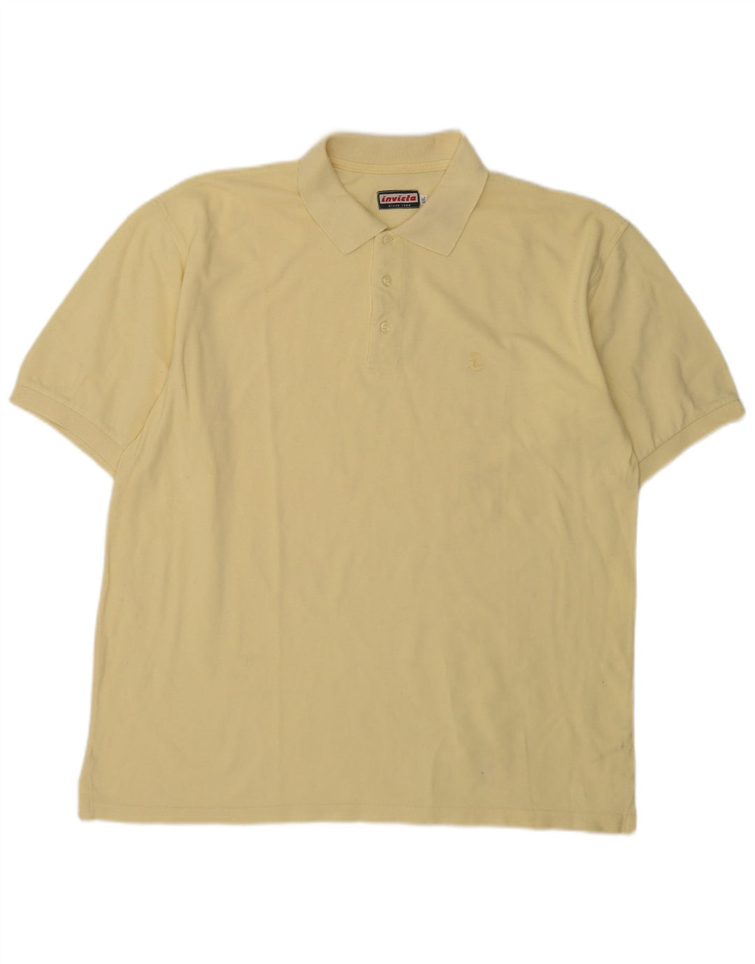 Invicta Herren Poloshirt 2XL Gelb Baumwolle