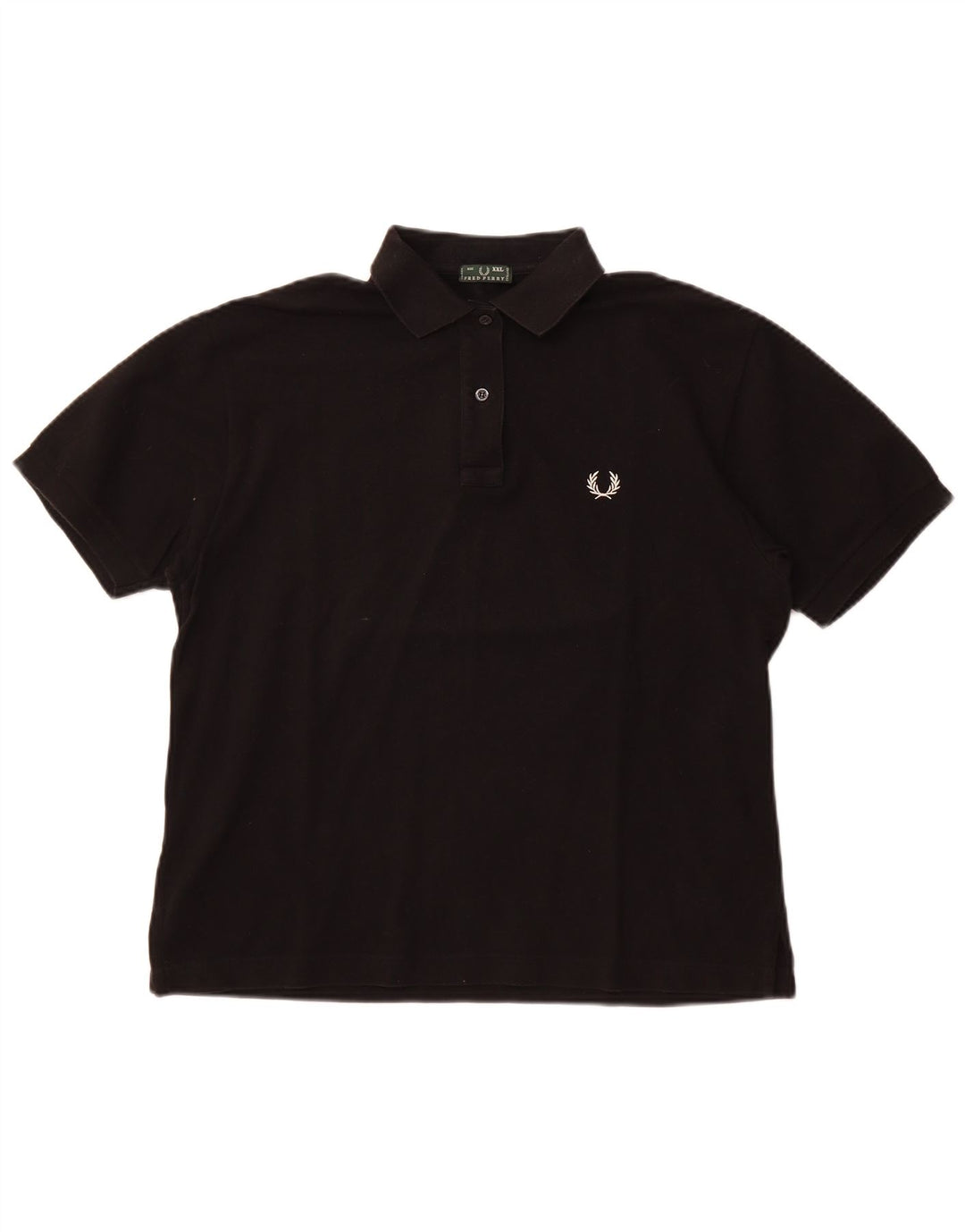 Fred Perry Damen Poloshirt UK 20 2XL Schwarze Baumwolle