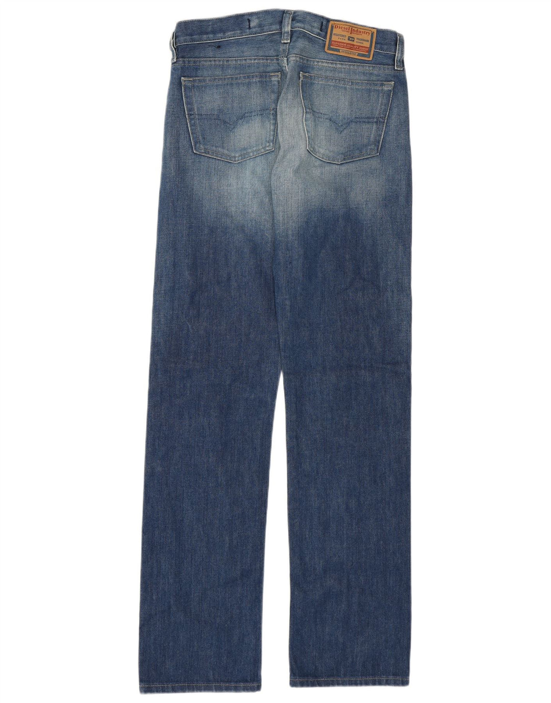 Diesel Damen Straight Jeans W28 L32 Blaue Baumwolle