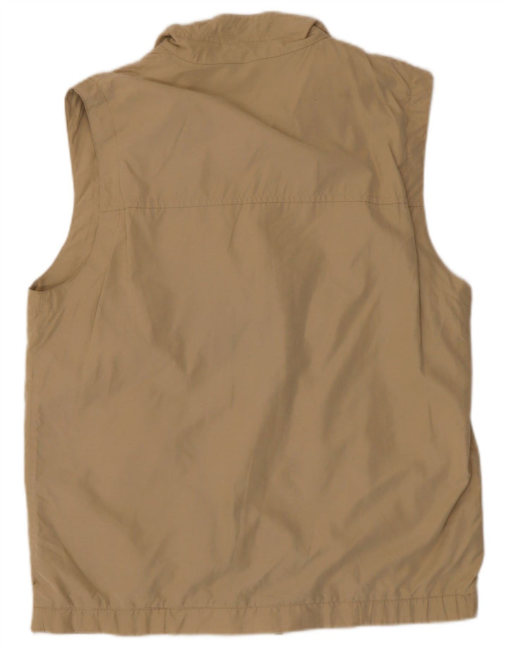 WAMPUM Herren-Utility-Gilet, UK 38, mittelbeigefarbenes Polyester