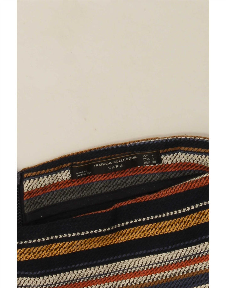 Zara Damen Trafaluc Skort Large Mehrfarbig gestreift