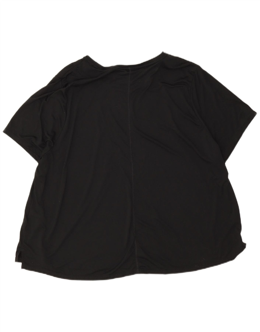 Nike Damen Dri Fit Übergroßes Grafik-T-Shirt-Oberteil UK 22 3XL Schwarz Polyester