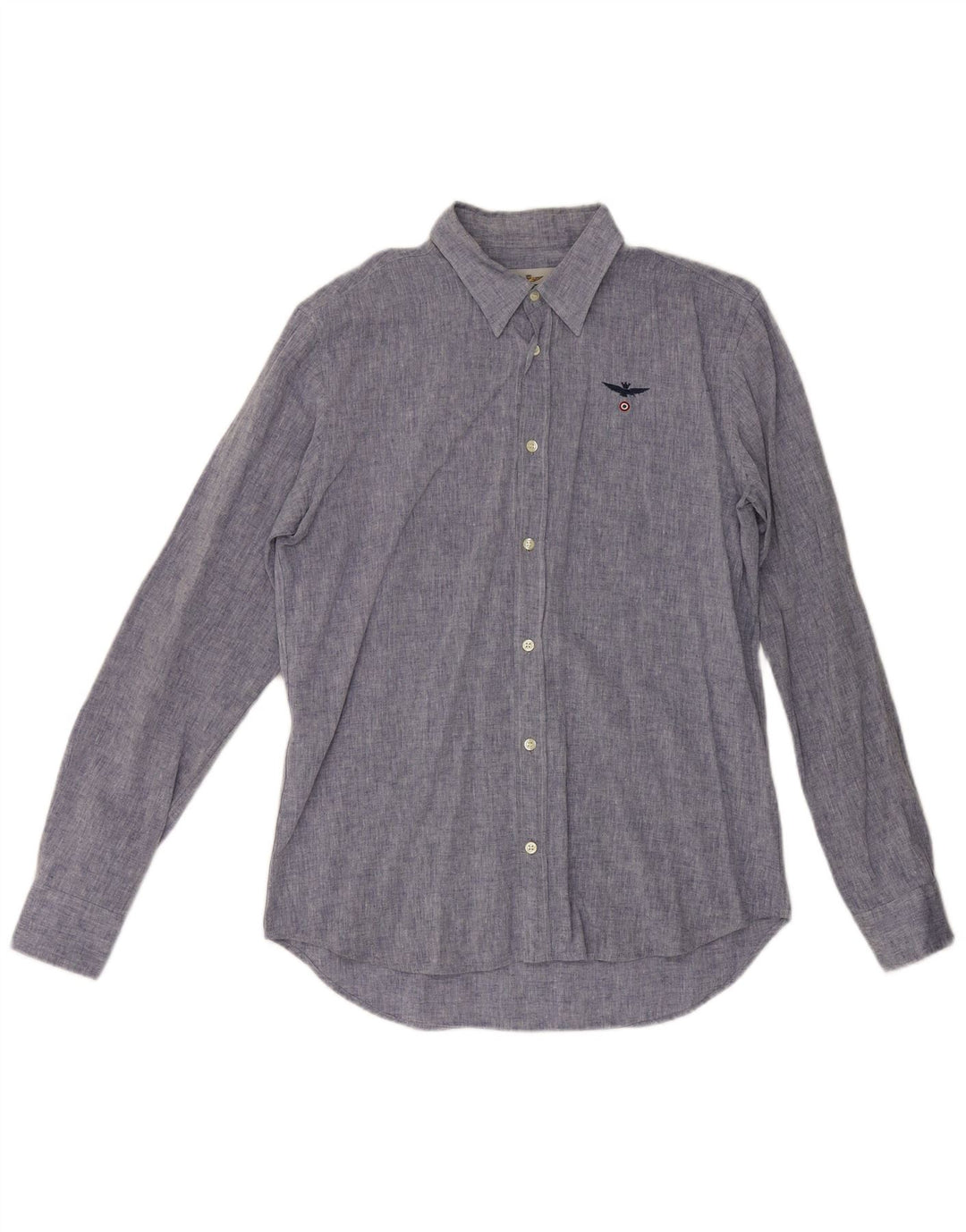 Aeronautica Militare Herrenhemd Mittelblau