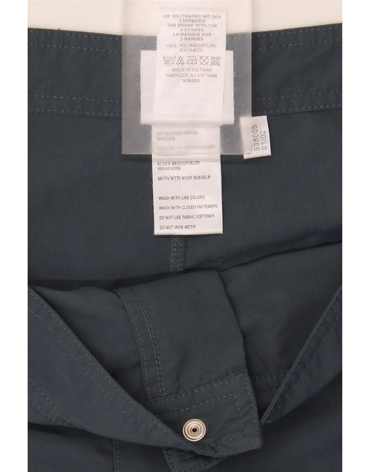 Adidas Herren Bermuda Sportshorts Mittelblaues Colourblock-Polyamid