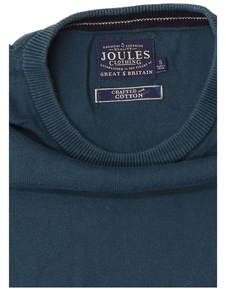 Joules Herren-Pullover mit U-Boot-Ausschnitt, Größe S, Blau, Baumwolle