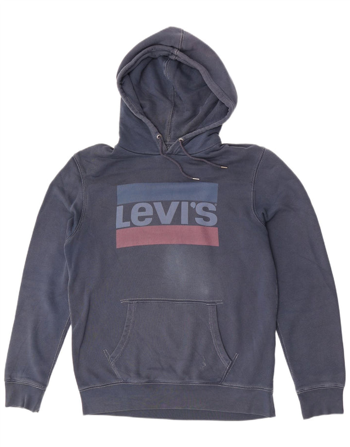 Levi's Herren-Kapuzenpullover mit Grafik, groß, marineblau, Baumwolle
