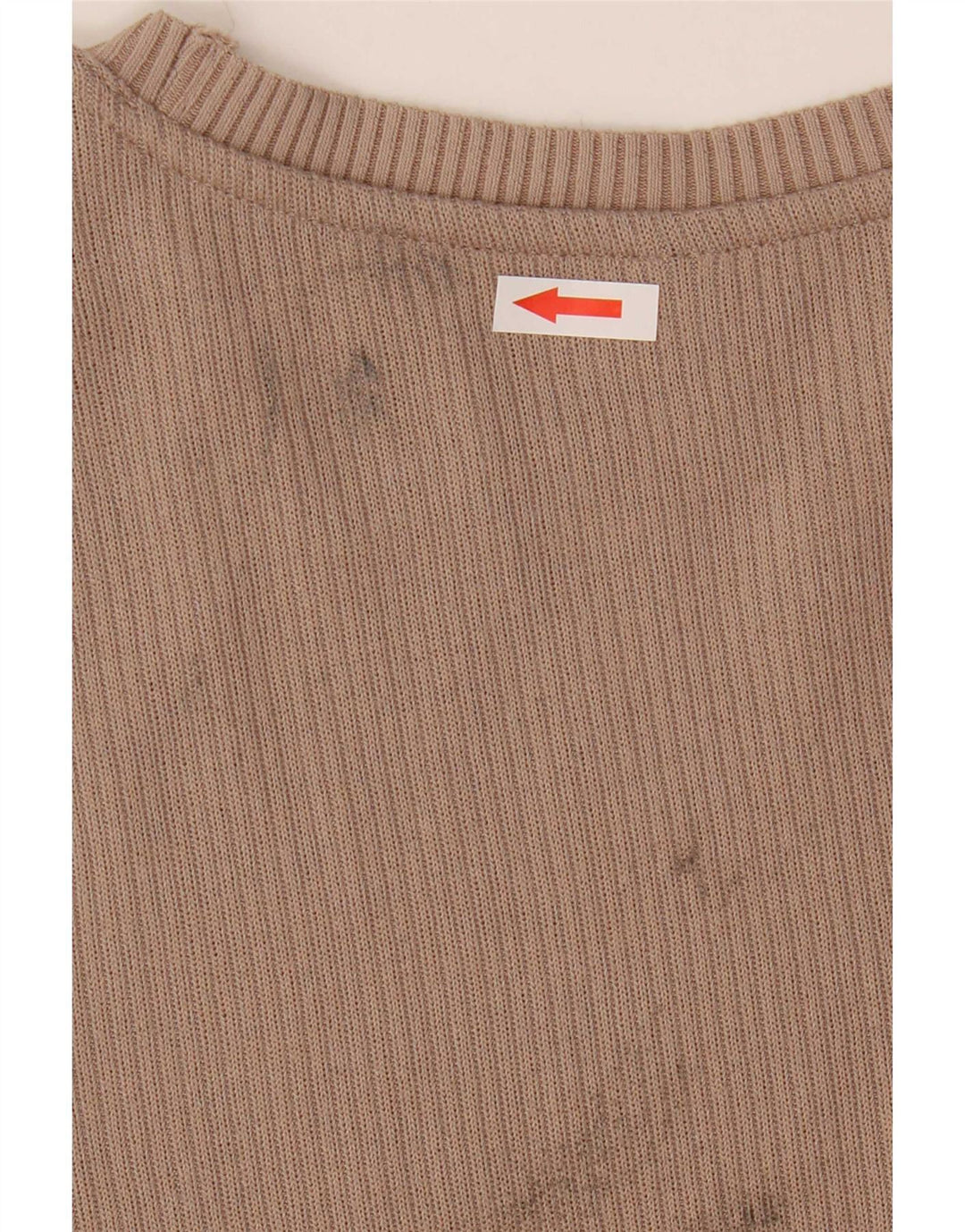 Marks & Spencer Damen Top Langarm UK 14 Medium Beige Polyester