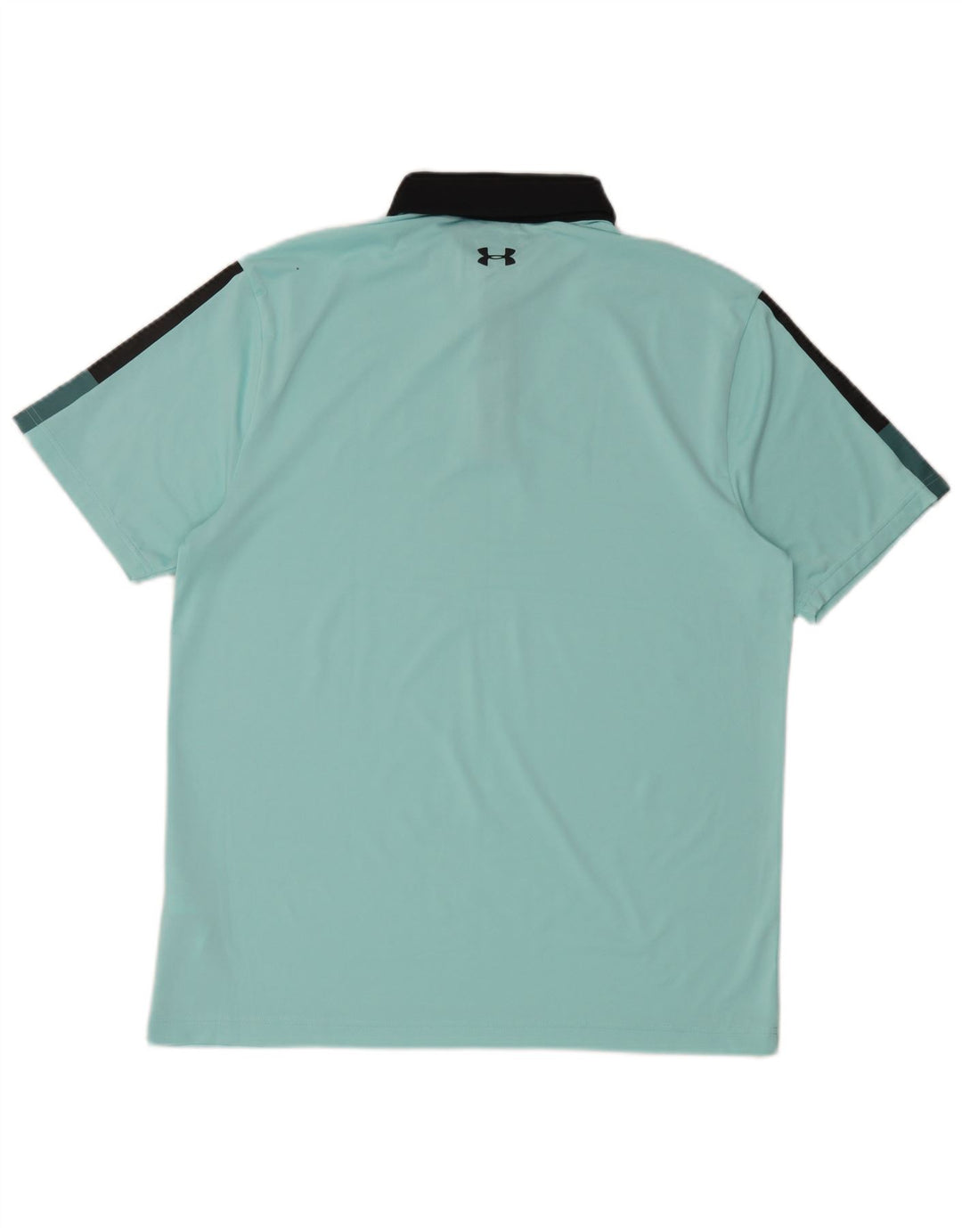 Under Armour Herren-Rugby-Poloshirt, großes blaues Colourblock-Polyester