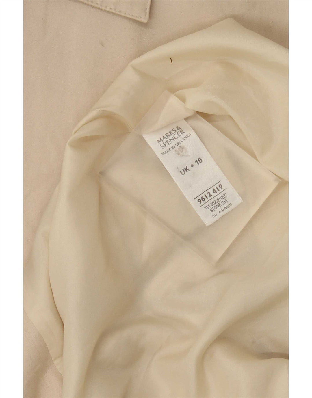 Marks & Spencer Damen Trenchcoat UK 16 Large Beige Cotton Classic
