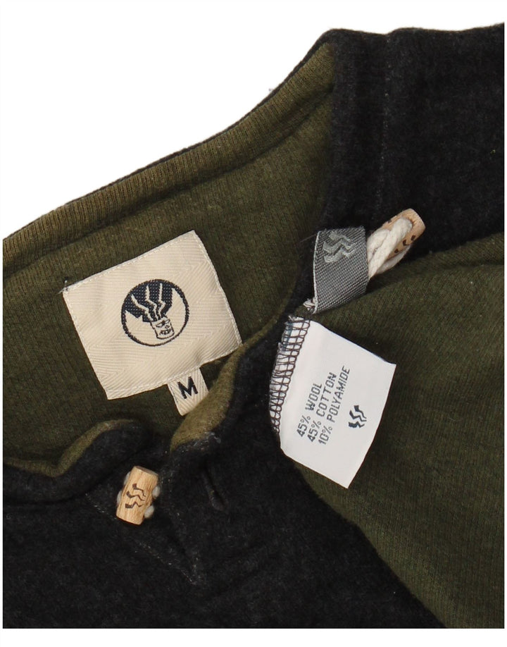 FAT FACE Herren-Pullover mit Rundhalsausschnitt, mittelgraue Wolle