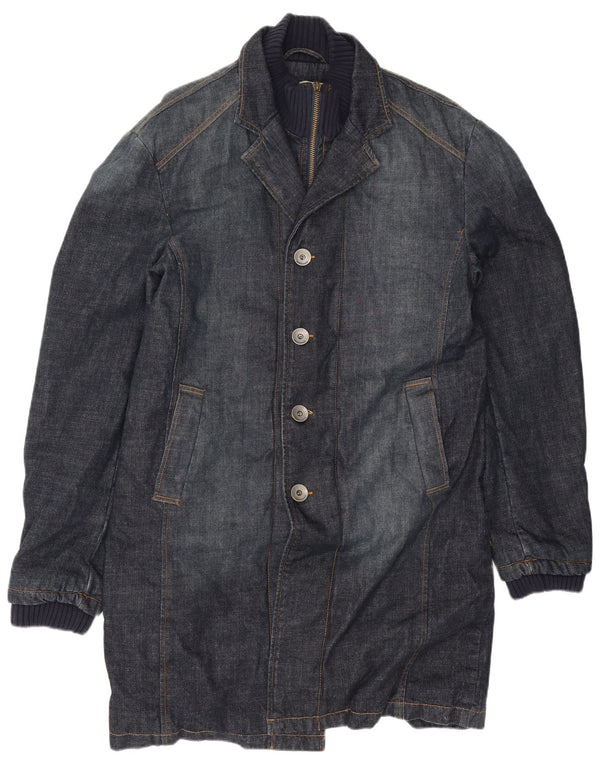 Jack & Jones Herren Jeansmantel UK 44 2XL Marineblaue Baumwolle