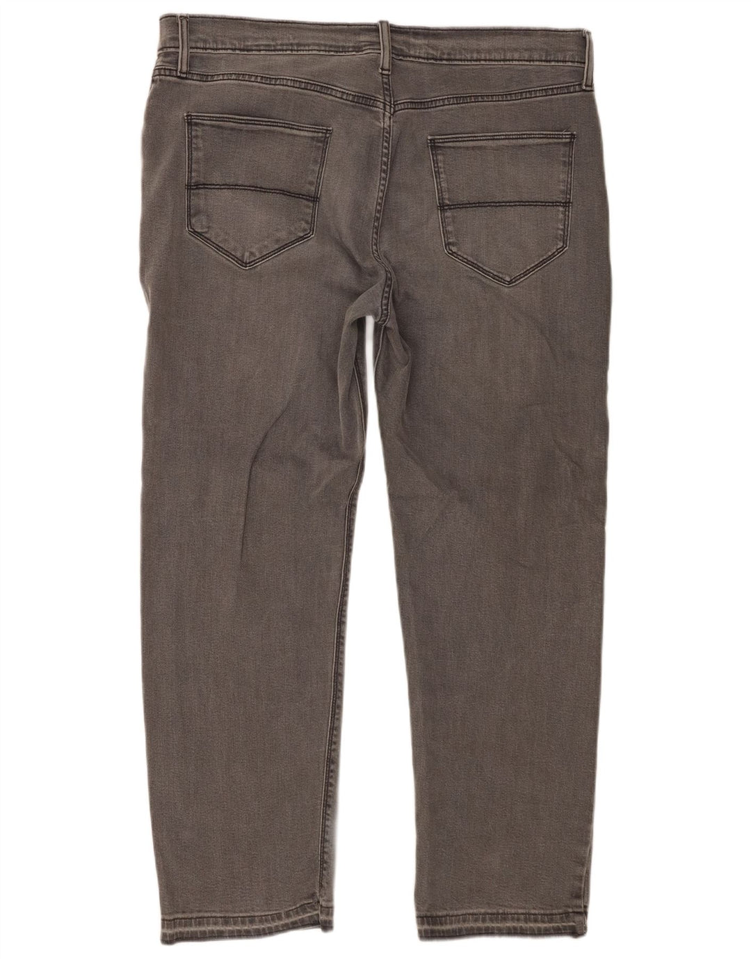 Marks & Spencer Herren Straight Jeans W36 L29 Graue Baumwolle