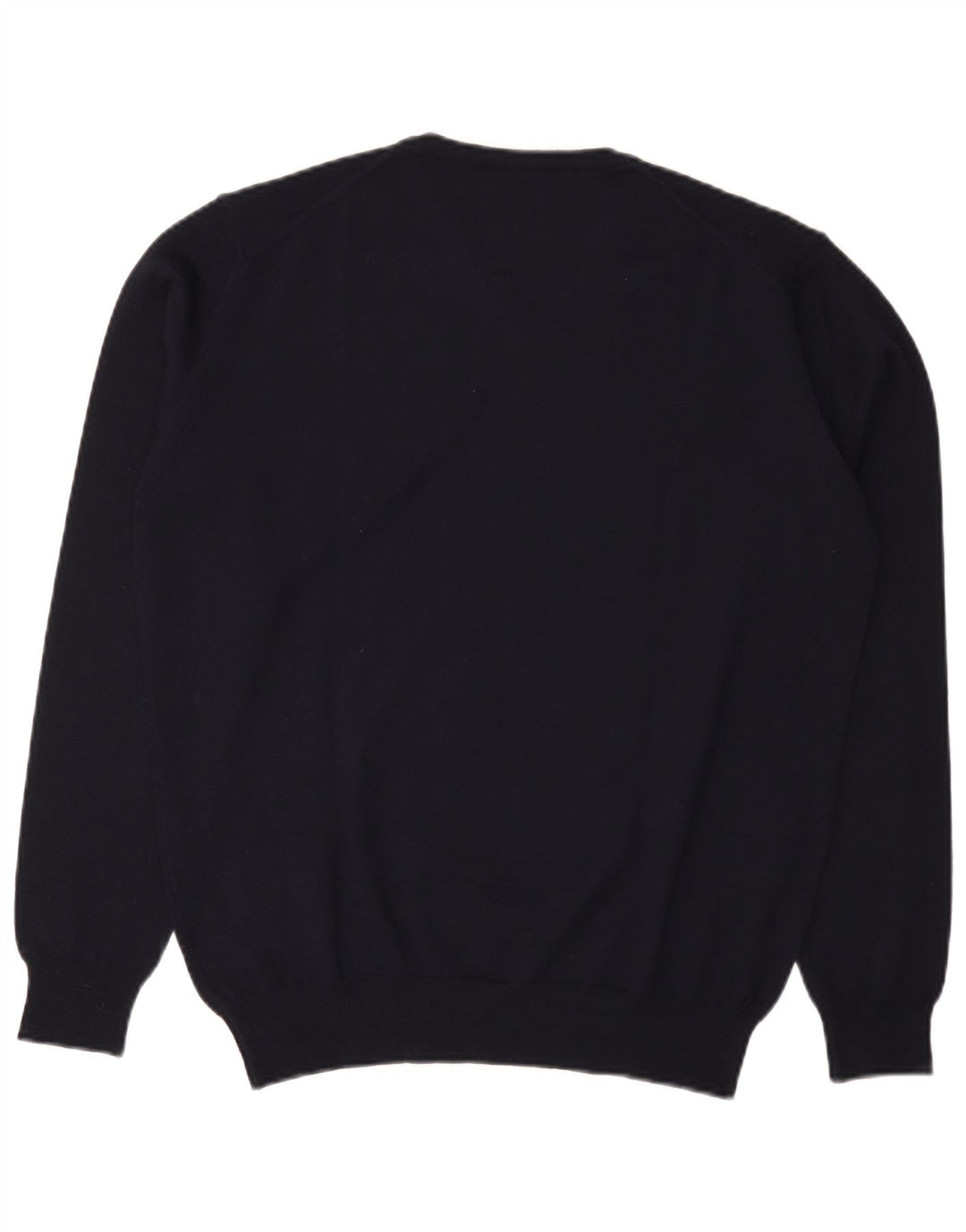 Dack's Herren-Pullover mit V-Ausschnitt, XL, marineblaue Wolle