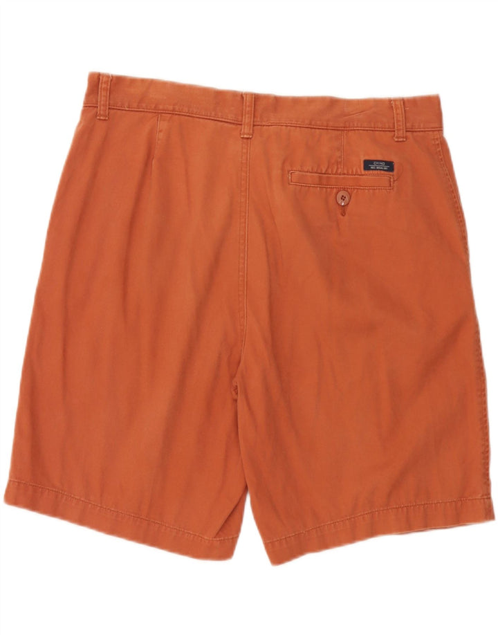 Marks & Spencer Herren Chinoshorts W36 Large Orange Baumwolle