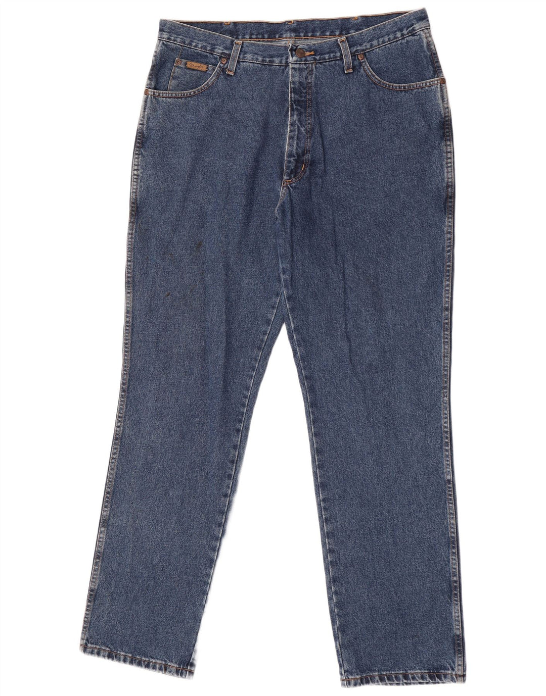 Wrangler Herren Straight Jeans W38 L30 Blaue Baumwolle