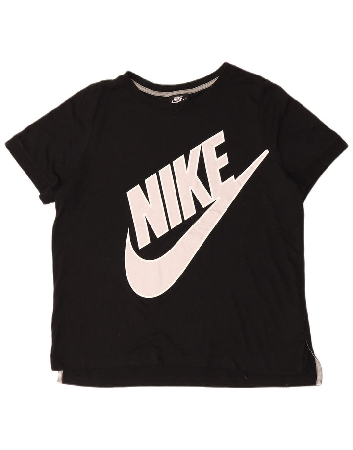 Nike Herren-T-Shirt mit Grafik, groß, aus schwarzer Baumwolle
