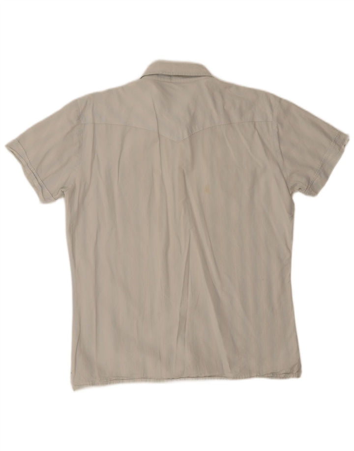 Lee Herren Kurzarmhemd XL Blau gestreift