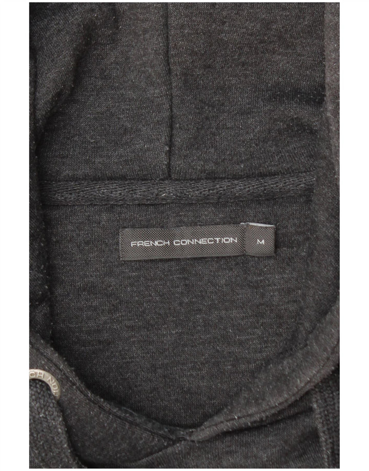 French Connection Herren-Kapuzenpullover aus mittelgrauer Baumwolle