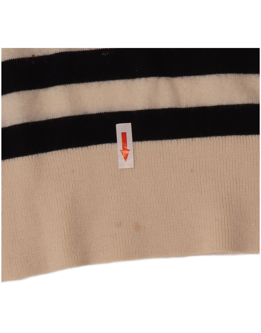 Cos Damen-Pullover, übergroß, Rundhalsausschnitt, Gr. 10, Größe S, Schwarz, gestreift