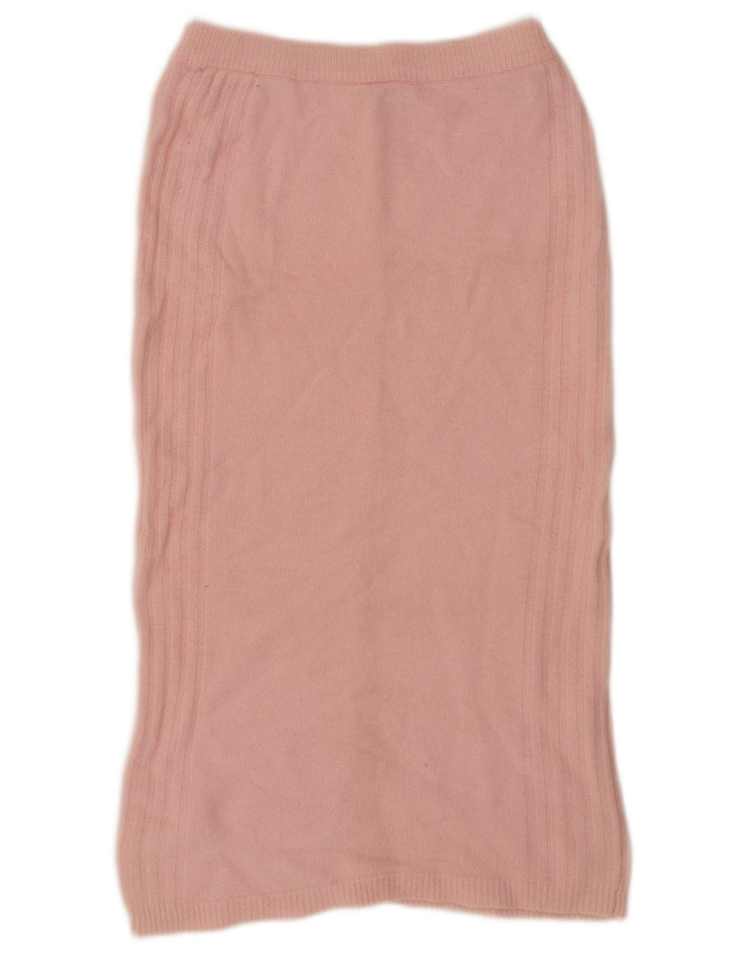 Vintage Damen Strick Midirock EU 38 Medium W34 Rosa Lammwolle