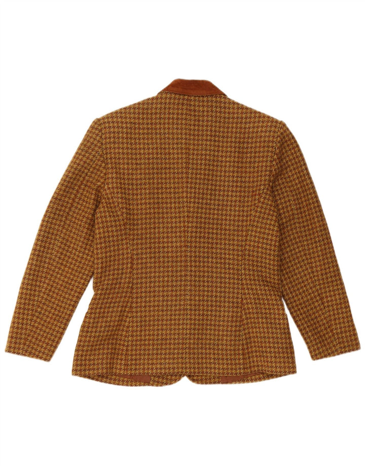 Diana Bentalls Damen-Blazerjacke IT 42 Mittelbrauner Hahnentritt