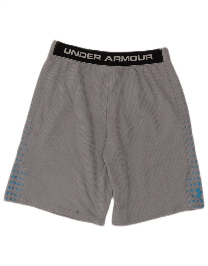 Under Armour Sportshorts für Jungen, 11–12 Jahre, groß, graues Colourblock-Polyester