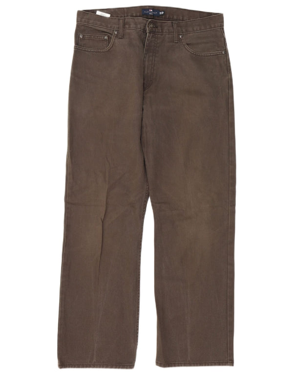 Marks & Spencer Herren Blue Harbor Straight Jeans W34 L29 Graue Baumwolle