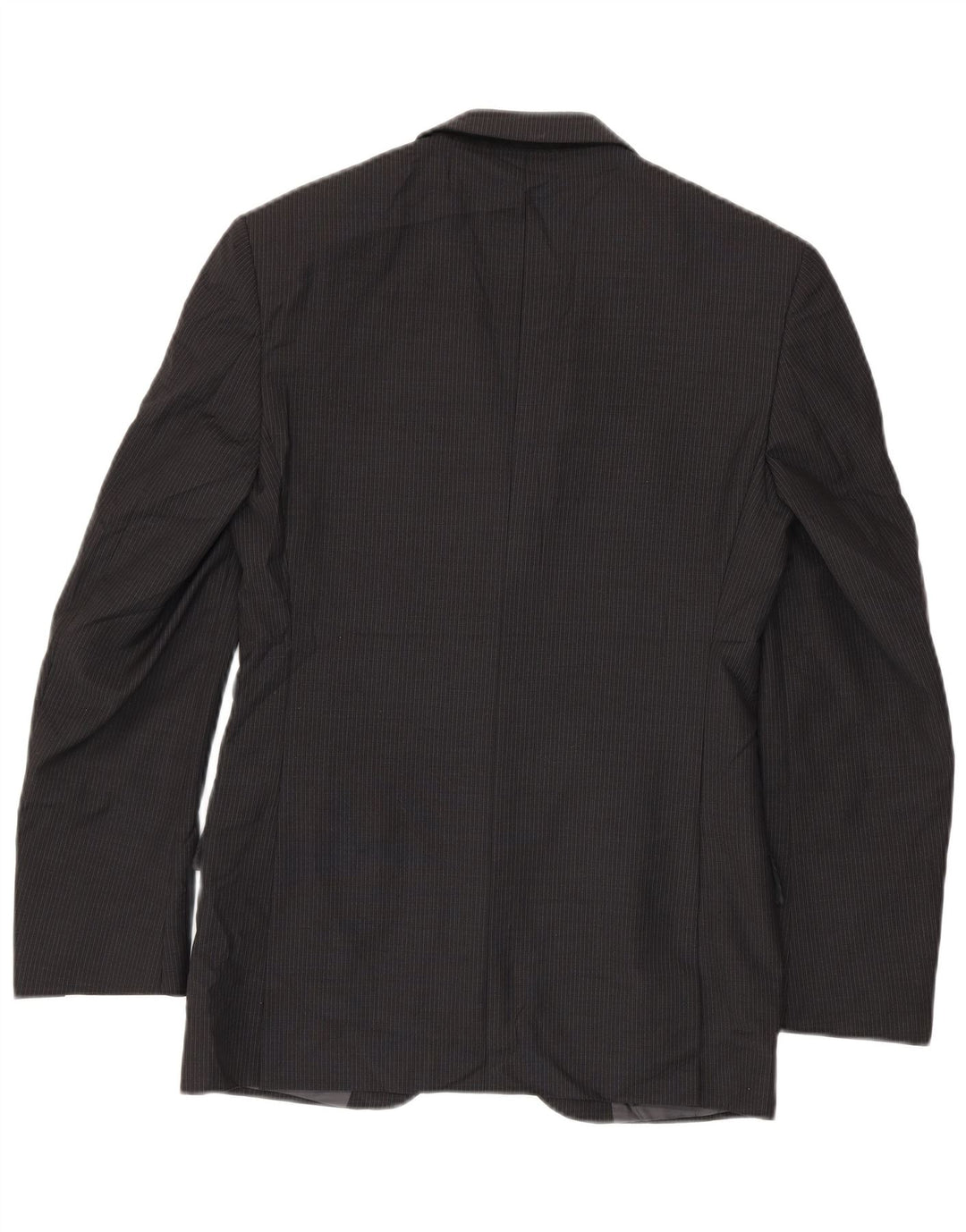 Marks & Spencer Herren-Blazer mit 2 Knöpfen, UK 38, mittelgrau, Nadelstreifen
