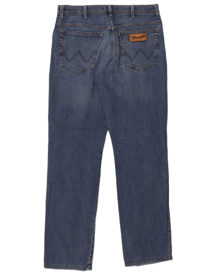 Wrangler Herren Texas Straight Jeans W32 L31 Blaue Baumwolle