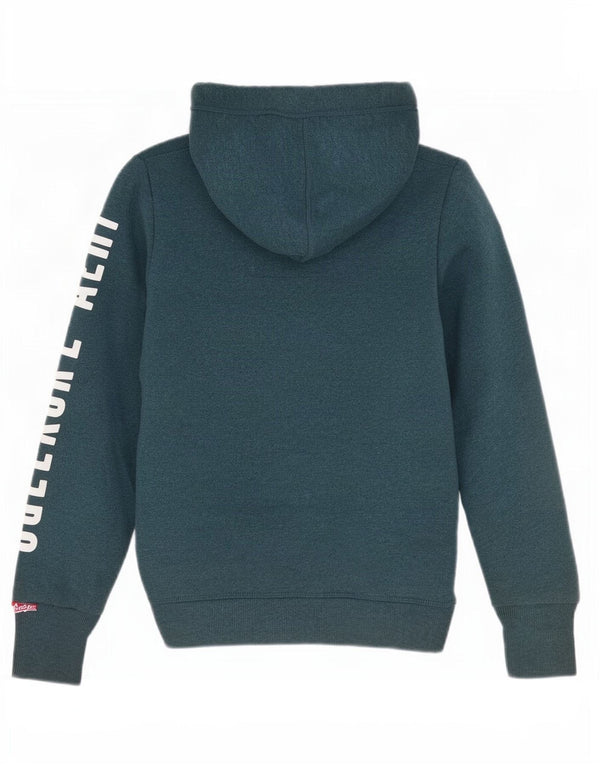 Superdry Damen-Kapuzenpullover mit Grafik, Gr. 10, Größe S, Grün, Baumwolle