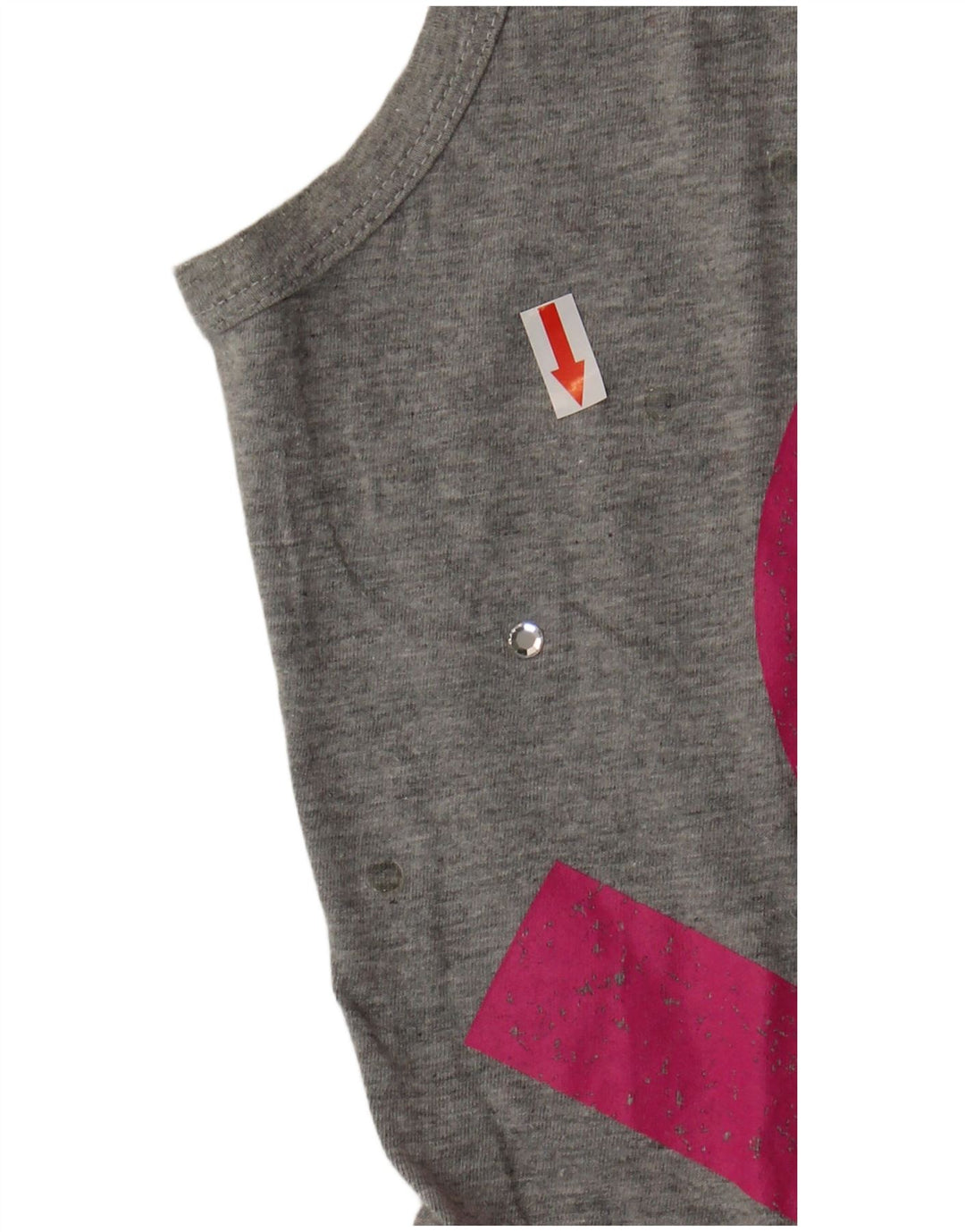 Richmond Crop Graphic Tanktop für Damen, UK 12, Mittelgrau