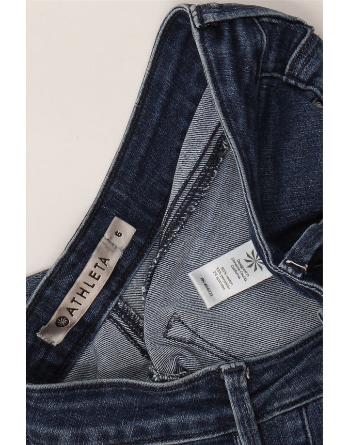 ATHLETA Damen Skinny Jeans US 6 Medium W30 L29 Blaue Baumwolle
