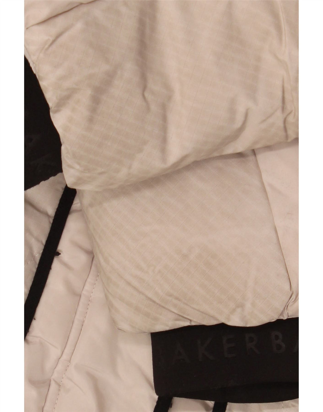 Ted Baker Wattierter Mantel mit grafischer Kapuze für Mädchen, 9–10 Jahre, Beige, Polyester