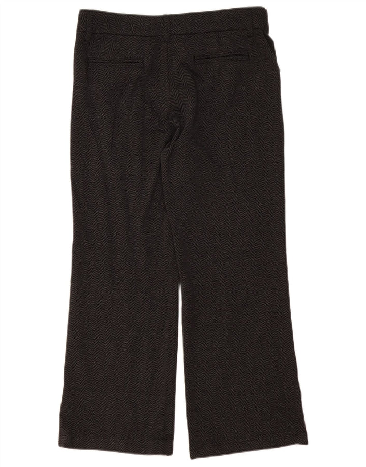 LEE Damen Riders Bootcut-Hose mit kurzem Schnitt, W32, L25, graues Fischgrätenmuster