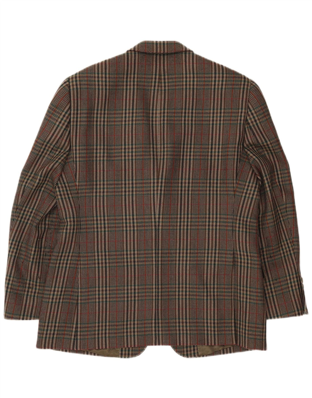 MAGEE Herren-Blazer mit 2 Knöpfen, UK 38, mittlerer Khaki-Hahnentrittmuster